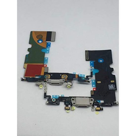 IPHONE 8 USB Charging Port Dock Connector Charging Flex Cable - White