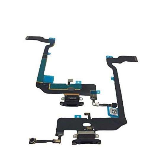 IPHONE XS USB Charging Port Dock Connector Charging Flex Cable - Black