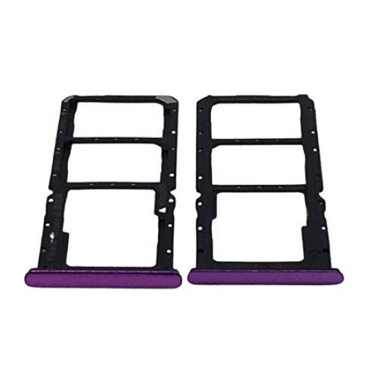 OPPO F9 PRO Sim Card Slot Sim Tray Holder Part and Memory Card Tray - Purple